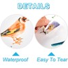 4 Pieces Garden Birds on Branches Stickers Removable Birds on
