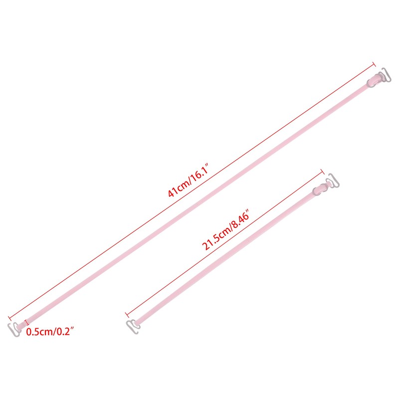 sourcing map Women 0.5cm Width Adjustable Elastic Band Bra Straps