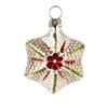 Miniature Glass Star Red Patinated