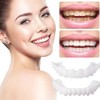 Clip-On Teeth, 2 Pairs of Veneers Dentures Top and Bottom,