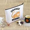 VAMSII Tabby C-at Lover Gift Or-Ange Momma Makeup Bag Or-Ange