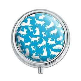Dozens of Dogs Pattern Pill Case Trinket Gift Box