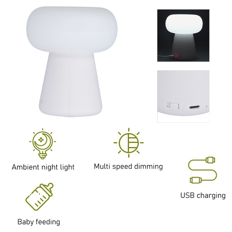 Mushroom Shaped Sensor Light Innovative USB Powered Ambient Lamp for