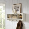 Crosley Furniture Brennan Entryway Storage Wall Shelf, with Coat Rack