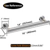 Nolimas Brushed Nickel Bath Towel Bar Single Bars Towel Rack