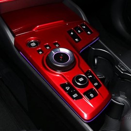 YOUTOOCAR RED Car Gear Shift Panel Cover Interior Trim Compatible with KIA Sportage 2023 Accessories