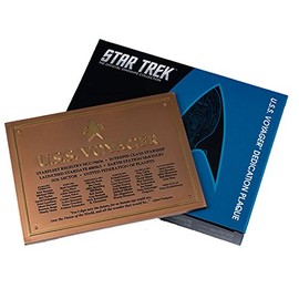 Eaglemoss Voyager Blue Star Trek U.S.S Dedication Plaque Die-Cast Toy