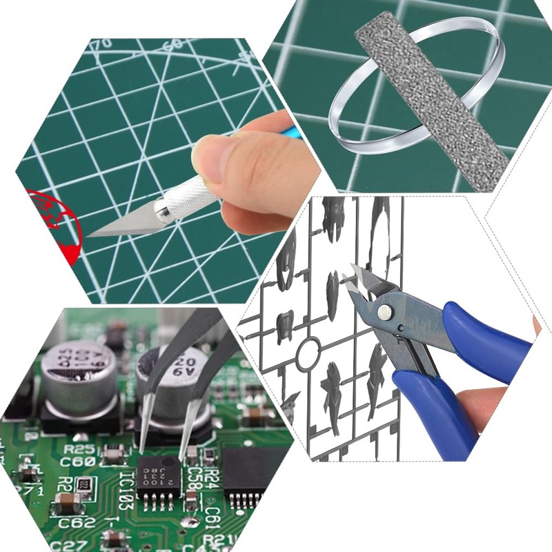 WMYCONGCONG 15 PCS Gundam Model Tools Kit Modeler Basic Tools