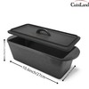 Cuisiland Rectangular Cast Iron Bread Loaf Pan, Heavy Duty 11x4.75x4,25"