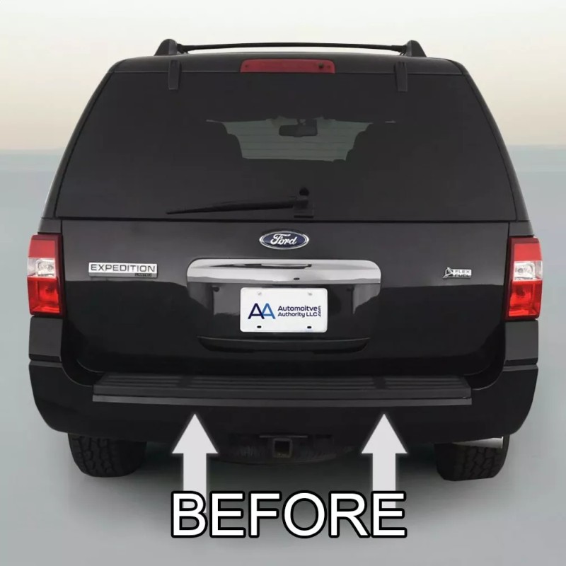 Automotive Authority CHROME REAR BUMPER TRIM TAILGATE MOLDING PACKAGE For