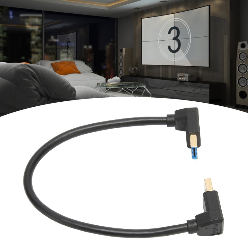 Displayport 1.4 Cable 8K/60Hz 90 Degree Angled Male to Male