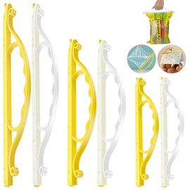 6 pcs Magic Bag Sealer Stick with handle, Airtight Watertight Seal for all food Bags types. Bag Sealer Stick-HEAVY DUTY, Stay Fresh, chips Bag Sealer Sticks, 3 Diffrent Sizes (2-XL, 2-L, 2-M)