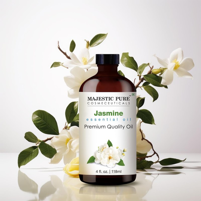 Majestic Pure Jasmine Essential Oil with Glass Dropper - Huge