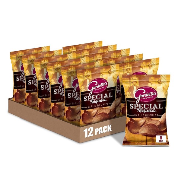 Gardetto's Special Request Garlic Rye Chips, Snack Bag, 8 oz
