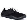 Trespass Adults Water Trainers Slip On Elastic Lacing Foreshore Black