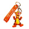 Tigger Cartoon 3D Character Figure Silicone Charm Keychain