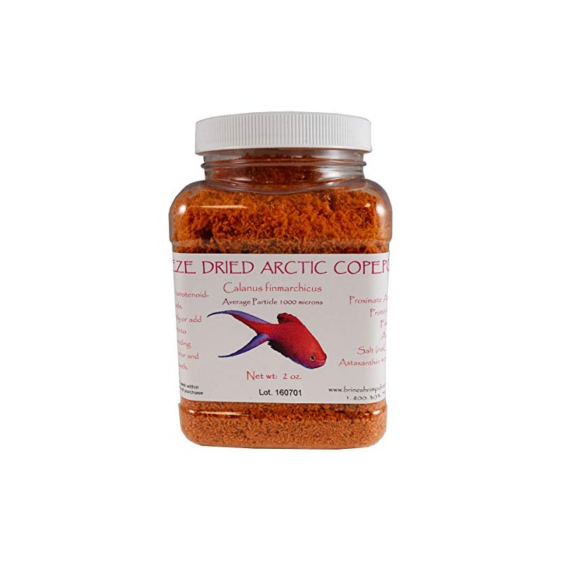 Brine Shrimp Direct Freeze Dried Arctic Copepods (Calanus), 2 oz