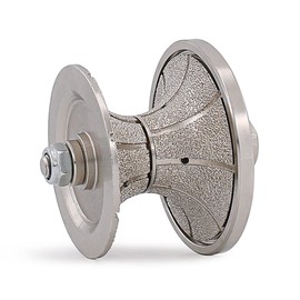 HOMESOM V50 Full Bullnose Diamond Hand Profiler,Vacuum Brazed Router Bit Wet Use for Hand Tool Granite Marble Grinding with Thread 5-8/11