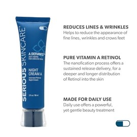 Serious Skin Care Defiance A Intensive Retinol Night Cream, 2 Ounce