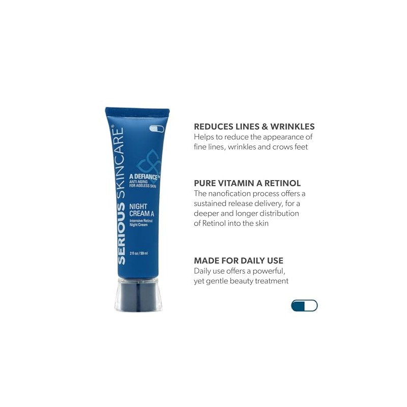 Serious Skin Care Defiance A Intensive Retinol Night Cream, 2