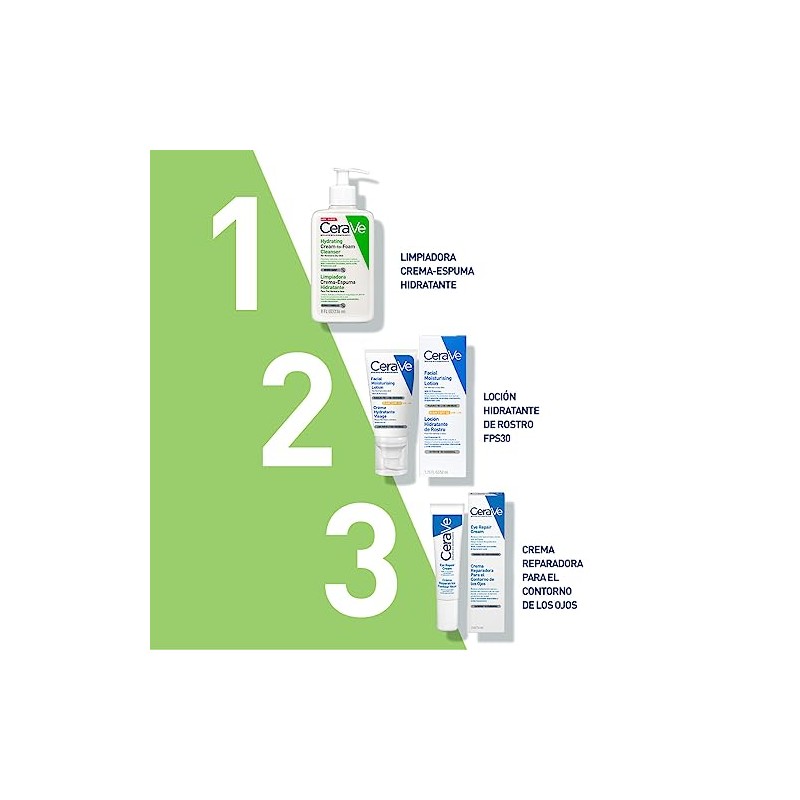CeraVe Limpiadora Crema-Espuma Hidratante Facial Diaria para Piel Normal a