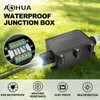 AOHUA IP68 Waterproof Electrical Junction Box Outdoor 3 Way Wire