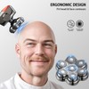 UPTARD Magnetic Head Shaver Replacement Heads 7 Double Ring Waterproof