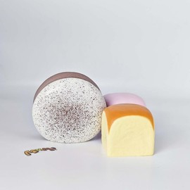 MHM Soft Series Hawaiian Wraps and Black & White Chocolate Cake Set - Stress Relief Simulation Food for Adults - Sensory Toy