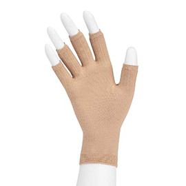 Juzo 15-20 mmHg Soft Seamless Glove, Left Beige, L