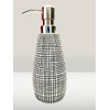 Lotion Dispenser Pump for Bathroom Ceramic Soap Dispenser, Mosaic Grid