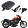 Kiawnia Motorcycle Passenger Seat Kit, Rear Seat and Foot Pegs,