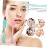 PACKOVE 2pcs Double-Sided Silicone Facial Cleansing Brush Skin-Friendly Exfoliating Massaging