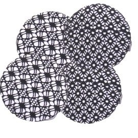 FZLANQ 4 Pcs Mesh Hair Nets Black Hair Mesh Hair Bun Nets Elastic Bun Cover Reusable Thick Hairnets Ballet Hair Bun Reusable Hair Nets for Ballet Dance Hair Fixing