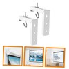 TEHAUX 1Set Ceiling Mount Projector Screen Hook Bracket Shaped Wall