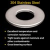 BCP Fasteners 100 Qty #8 Stainless Steel SAE Flat Finish