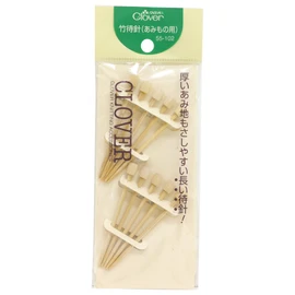 Clover 55-102 Bamboo Waiting Needles for Crossbones, Pack of 10, Approx. 2.8 inches (72 mm)