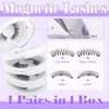 Magnetic Eyelashes Natural Look False Eyelashes 4 Pairs Reuseable Magnetic