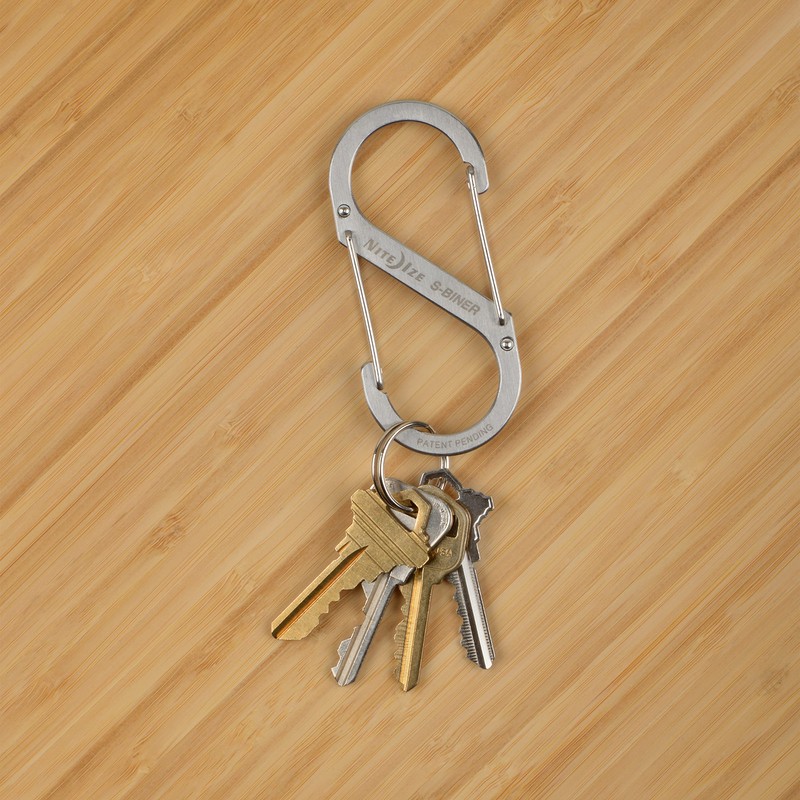 NITEIZE SB4-03-11 Stainless Steel Carabiner #4 Silver