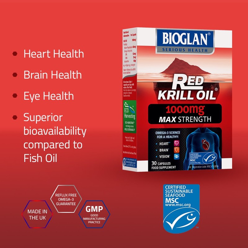 Bioglan Red Krill Oil Max Strength 1000 mg high in