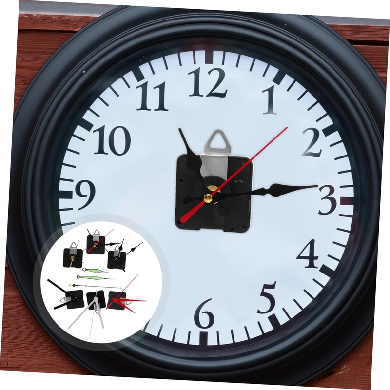SEWACC 6sets Silent Quartz Clock Mechanism Replacement Kit with Long