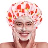 Shower Cap for Women Terry Lined Bath Cap Large Reusable