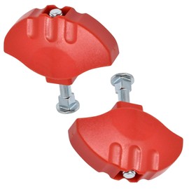 SPARES2GO Griffknopf, Flügelmutter, Schraube, kompatibel mit Bosch Rotak ARM 32, 32R, 340, 36, 37 Rasenmäher (2 Stück)