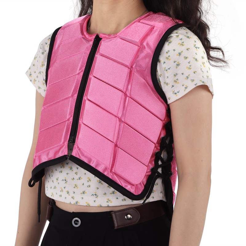 Kids Equestrian Vest Foam Padded Safety Horse Riding Protective Gear