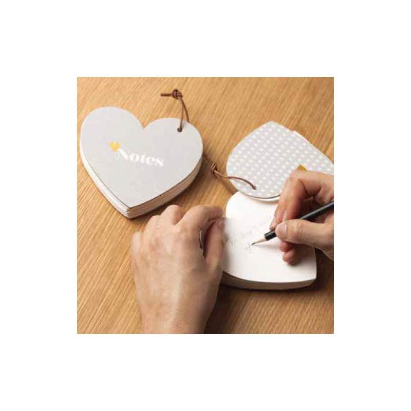 Räder Love Heart Notebook with Leather Strap