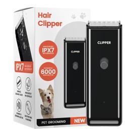 Tawiijou Pet Clippers for Dog Hair Grooming Low Noise, Rechargeable Cordless Cat Shaver with Ceramic Blade,Portable Pet Hair Trimmer for Matted & Long Hair