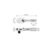PWT SRH38SH312 Ratchet Handle Socket Wrench Short Stabilizer Drive Angle