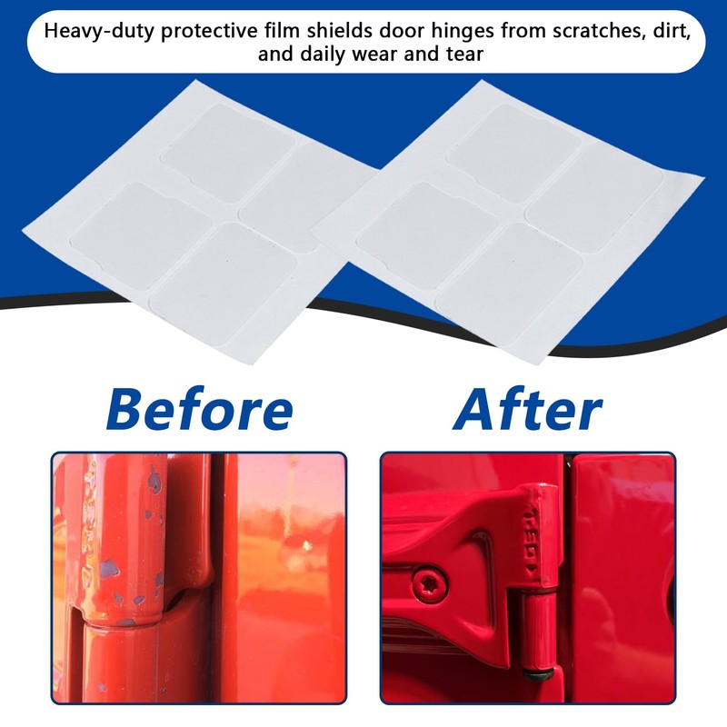 HNeekyr Door Hinge Protection Kit Compatible with Jeep Wrangler JLU