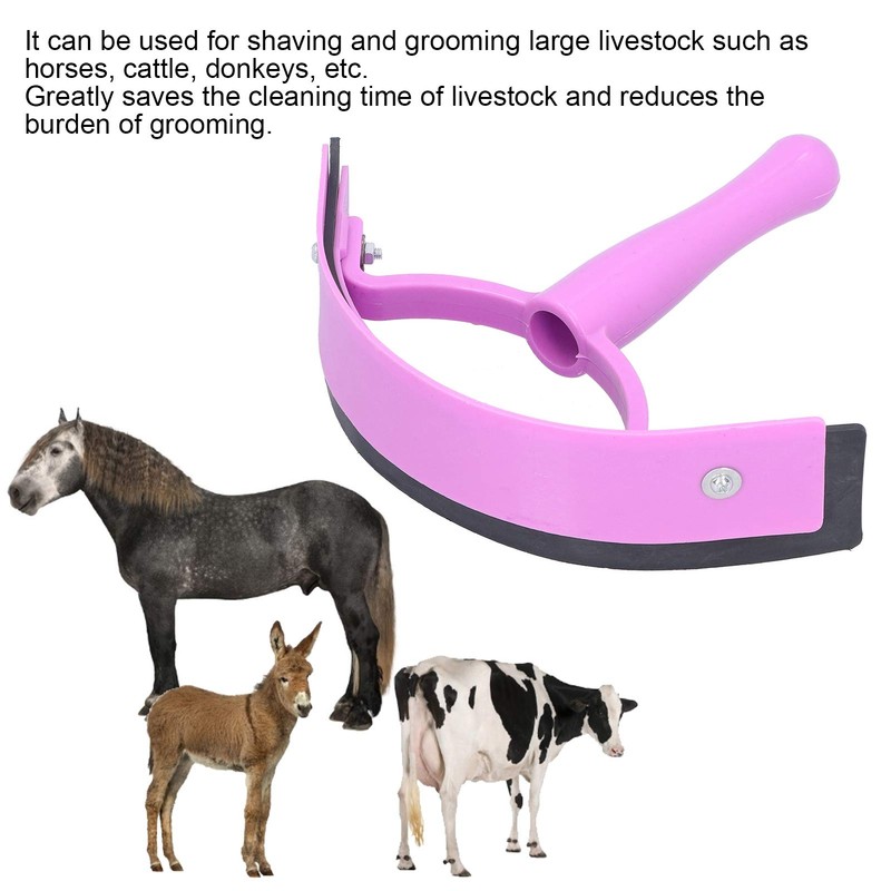 Horse Sweat Scraper Ergonomic Handheld Soft Grip Plastic Sweat Scraper