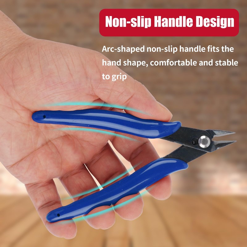 2 Pack Micro Wire Cutters, 5 Inches Flush Cutters Pliers,