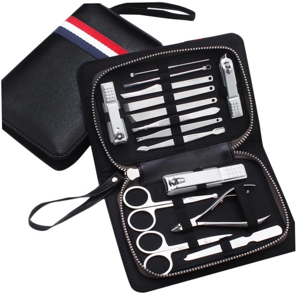 BIUDECO Nail Care Set 15pcs Professional Tools Manicure Kit Grooming